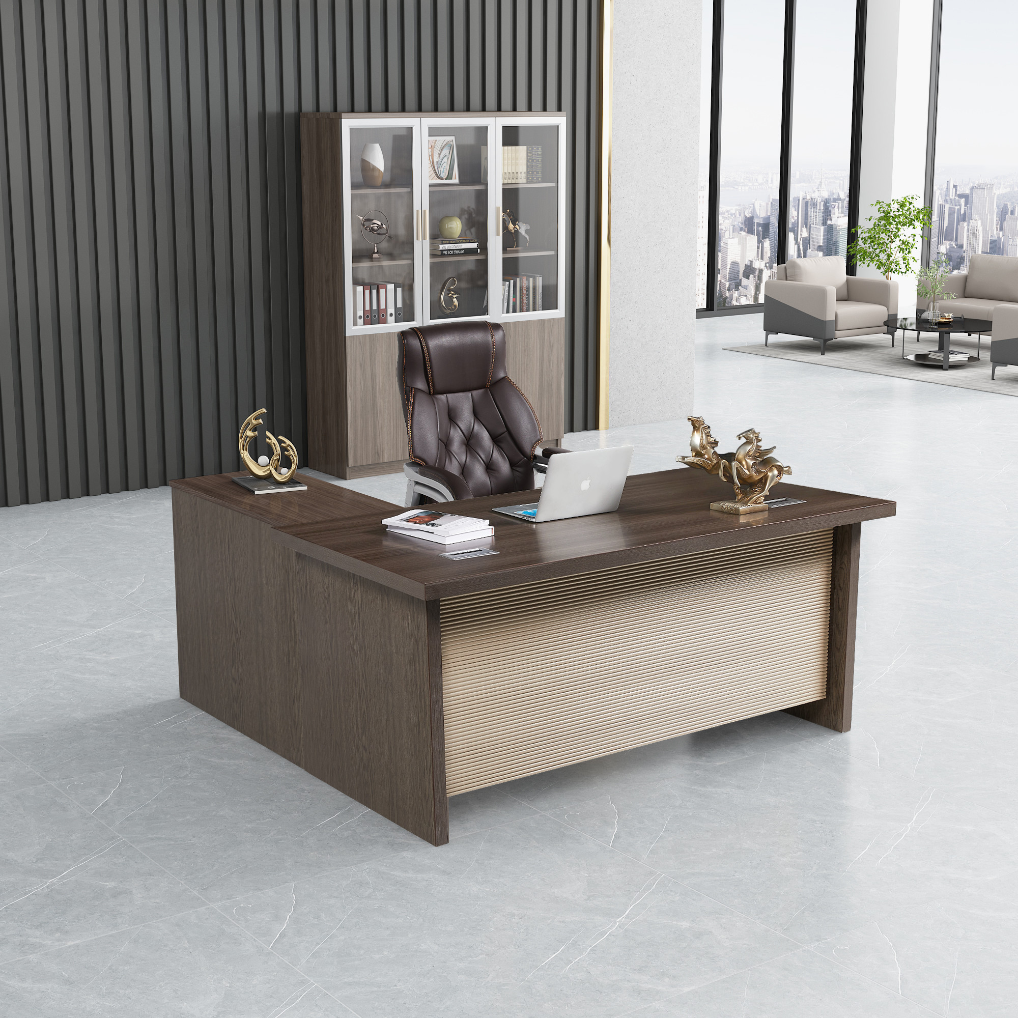 Wood Computer Desk Furniture Office Desk Table 1600×800×760mm SGS Certified