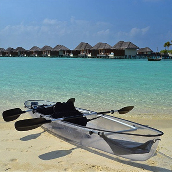 100 % Clear Plastic Kayak For Sport / Sightseeing 21.5kg Weight Stable