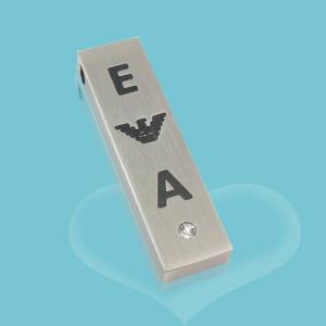China 316L Stainless Steel Rectangle Square Shaped Necklace Pendant LPS0139 wholesale