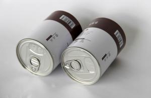 China Airtight Paper Cans Packaging Easy Open Lid for Powder / Dried Food wholesale