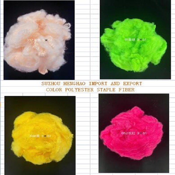 Polyester Staple Fiber Tow / Tops 2D The Most Complete Range Of Color