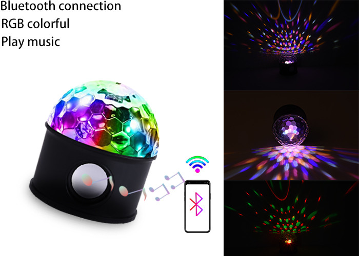 1200mAh Battery 6W Disco Light With Bluetooth Speaker For Party
