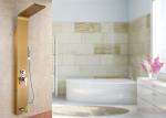 Gold Painting ROVATE Thermostatic Shower Panel Brushed Surface Finishing