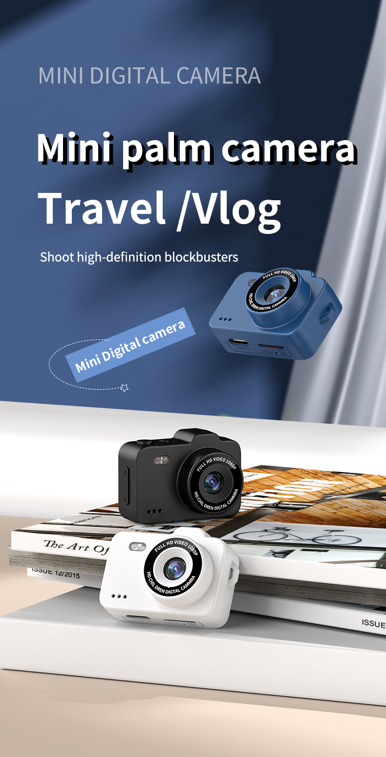 Mini Keychain Camera With Screen HD 1080P Portable Retro Kids Cam Ultra Compact Pocket DV Video Recorder