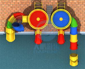 China Children Playground Water Slide Outdoor LLDPE Plastic Commercial Pool Slides wholesale