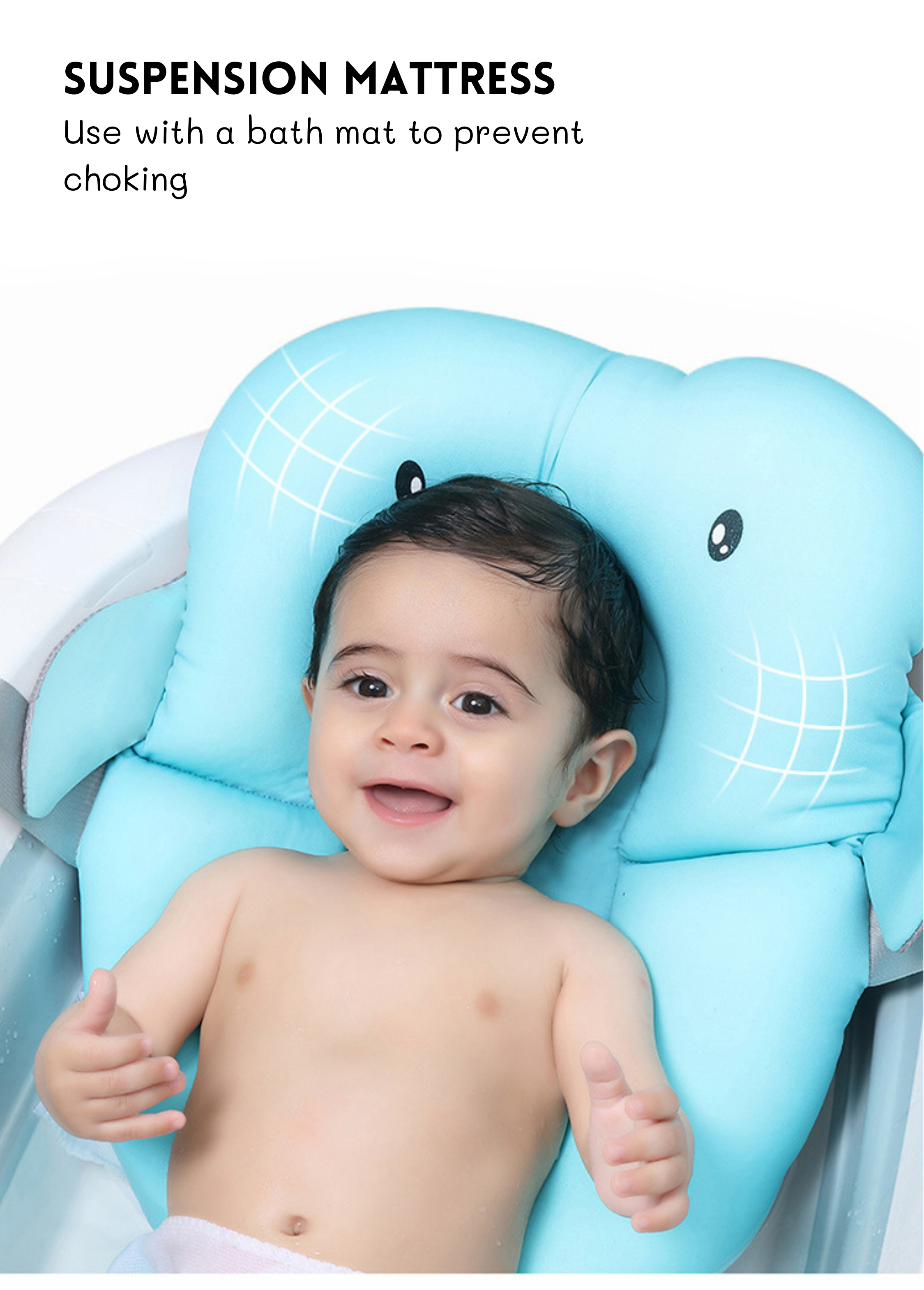 Household Kids Portable Fold Up Bath Tub With Thermometer And Shower