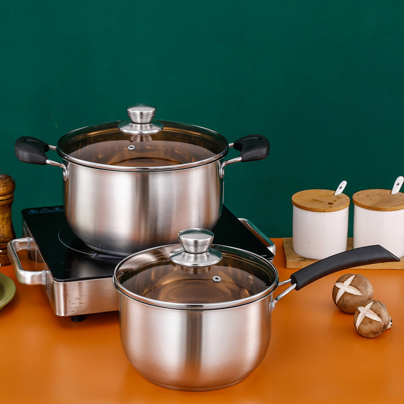 Multifunction restaurant Cookware Induction Pasta Pot Stainless Steel Cooking Soup Pot With Bakelite Handle