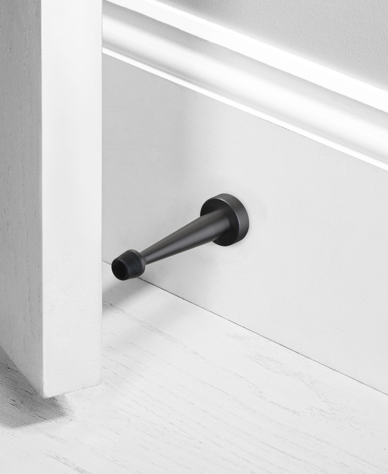 Indoor Anti Collision Brass Door Stopper strong magnetic 49mm 84mm