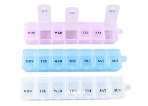 China 7 Grid Weekly Take Medicine Pill Box Organizer For Home And Travel Use wholesale