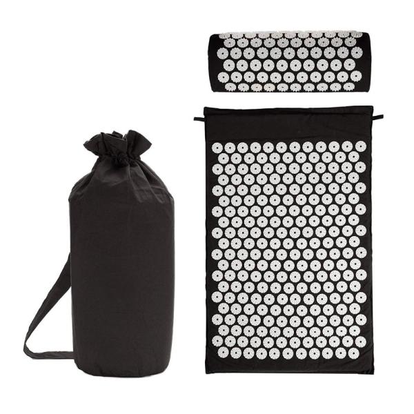 75*42cm PVC Massage Acupressure Yoga Mat Green Eco Friendly