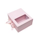Pantone Printing Flower Packaging Box With Ribbon Closure