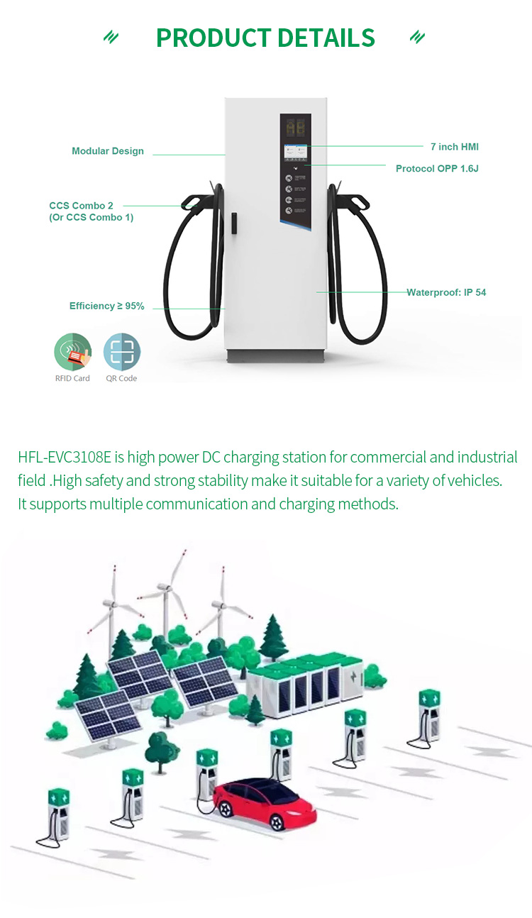TUV CE Dual Gun DC EV Charging Station Waterproof 180Kw For Electric Vehicle