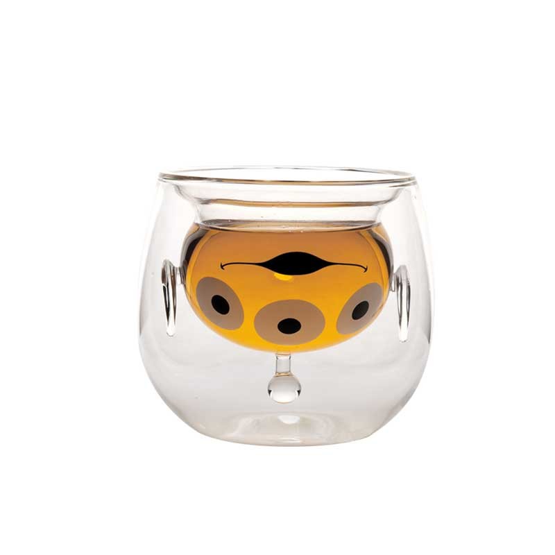 Robot Shaped High Borosilicate Glass Cups 100ml