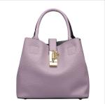 Womens Drawstring Bags Plain Genuine Leather One Shoulder Bags Soft Bucket High