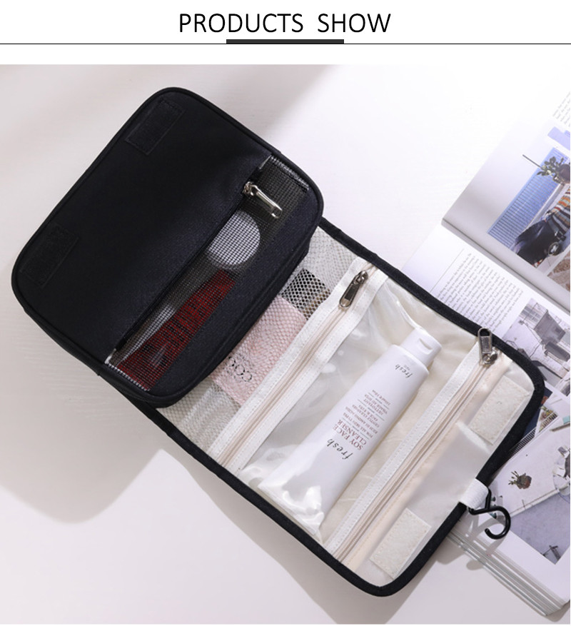 Lightweight Polyester Hanging Toiletry Travel Bag For Women