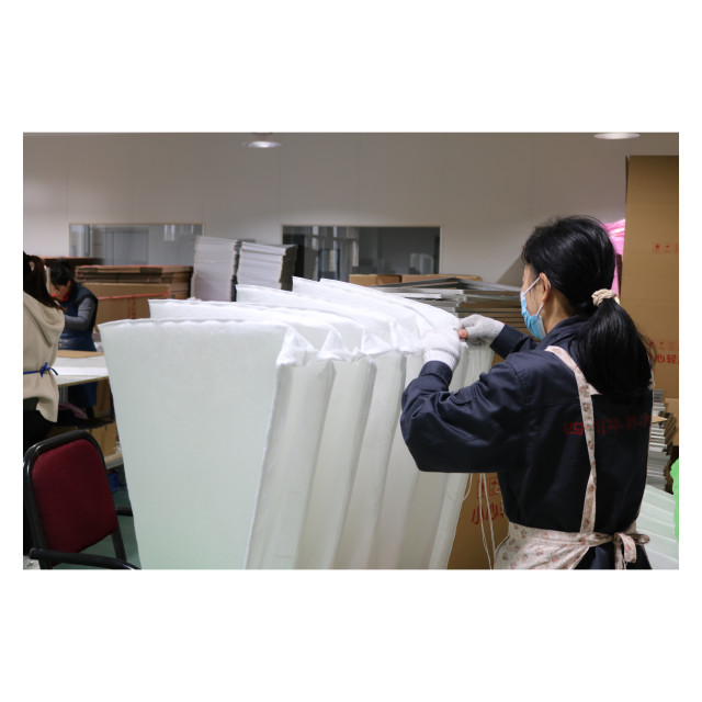 G4 Air Conditioning Bag Filter Non Woven Air Synthetic Filter Medium Efficient