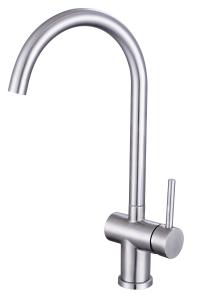 China Hot And Cold Water 304 Stainless Steel Faucet Brushed Steel Water Tap wholesale