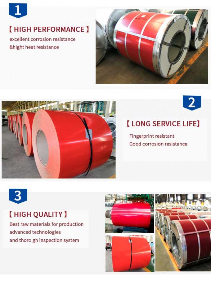 S235Jr 0.17-1 Mm Color Coated Hot Dipped Galvanized Steel Coils 1