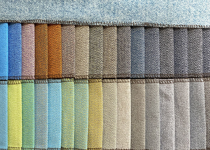 Dyed Furniture Textile Fabric 240gsm Linen Polyester Textile