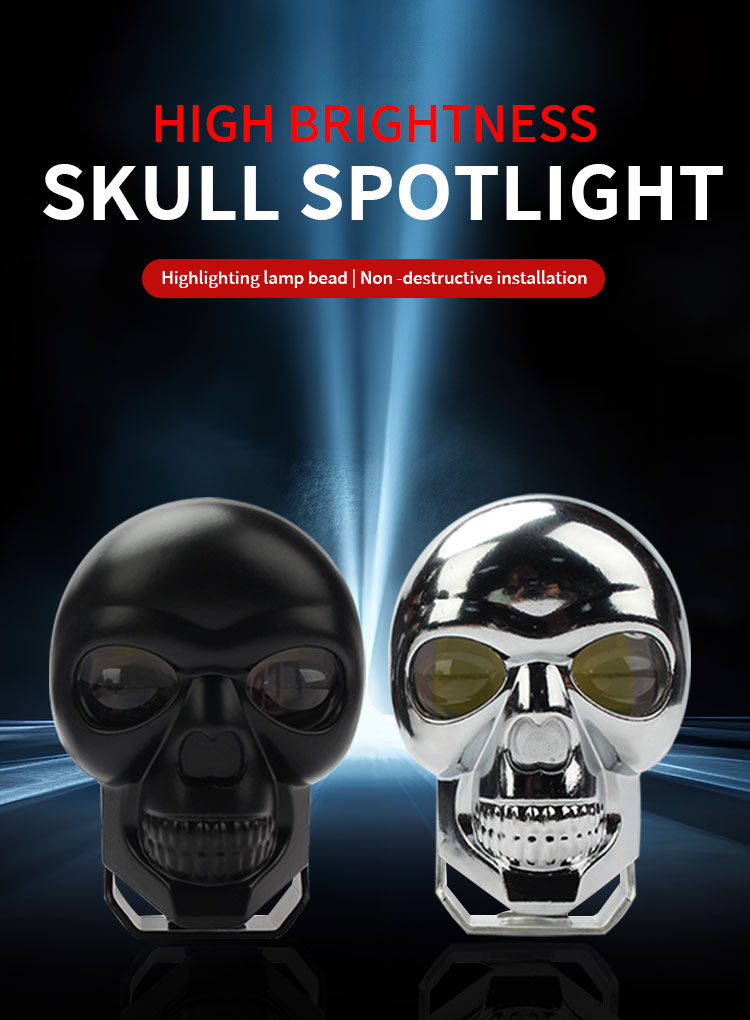 Motorcycle Head Lights 3inch 40W Dual Color LED Spotlight for Skull Headlight Fog Lamp