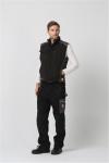 OEM Breathable Water Repellent Clothing , 350gsm Black Winter Vest Mens