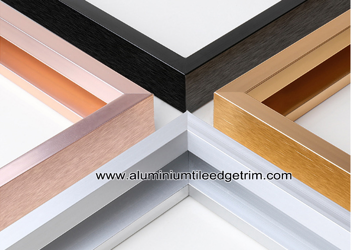 brushed metal picture frames