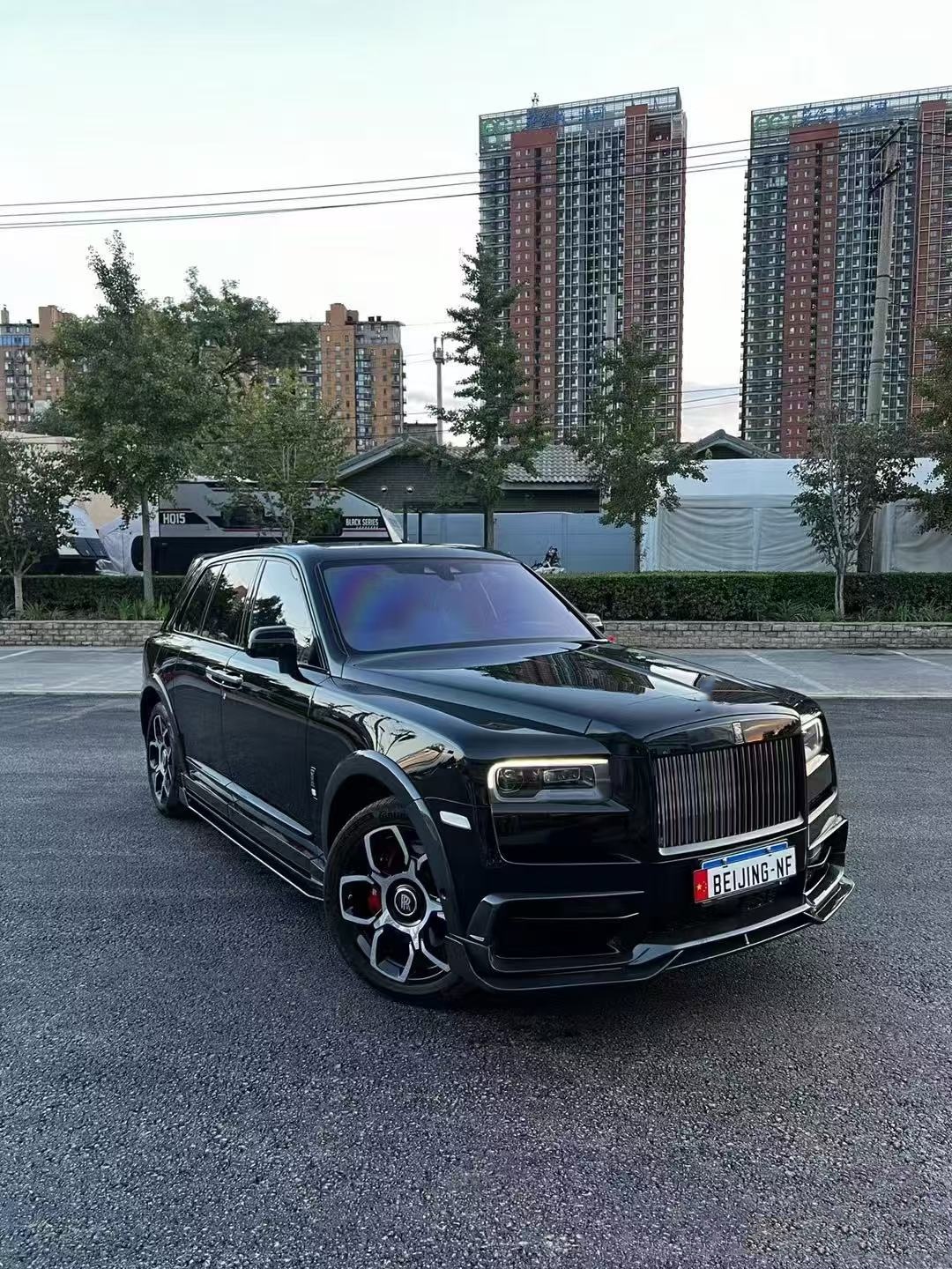 2018 - 2019 Cullinan Body Kit DW Style Front Lip Diffuser Spoiler Widebody Kit
