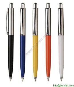 China promotional semi metal ball pen, gift advertising logo pen wholesale
