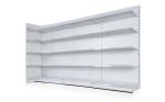 Grey White 5 Layers Metal Display Racks For Supermarket , Drug Store