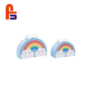 China Cute Design Large Capacity Storage For Kids Cardboard Suitcase Box wholesale
