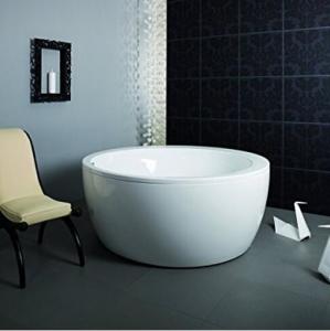 China Eco - friendly Freestanding Round Tub / Deep Bathtubs For Small Bathrooms wholesale