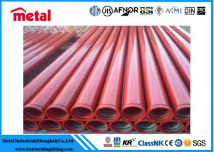China Red / Black Painting Coated Steel Pipe Carbon Steel Erw Material Waterproof wholesale