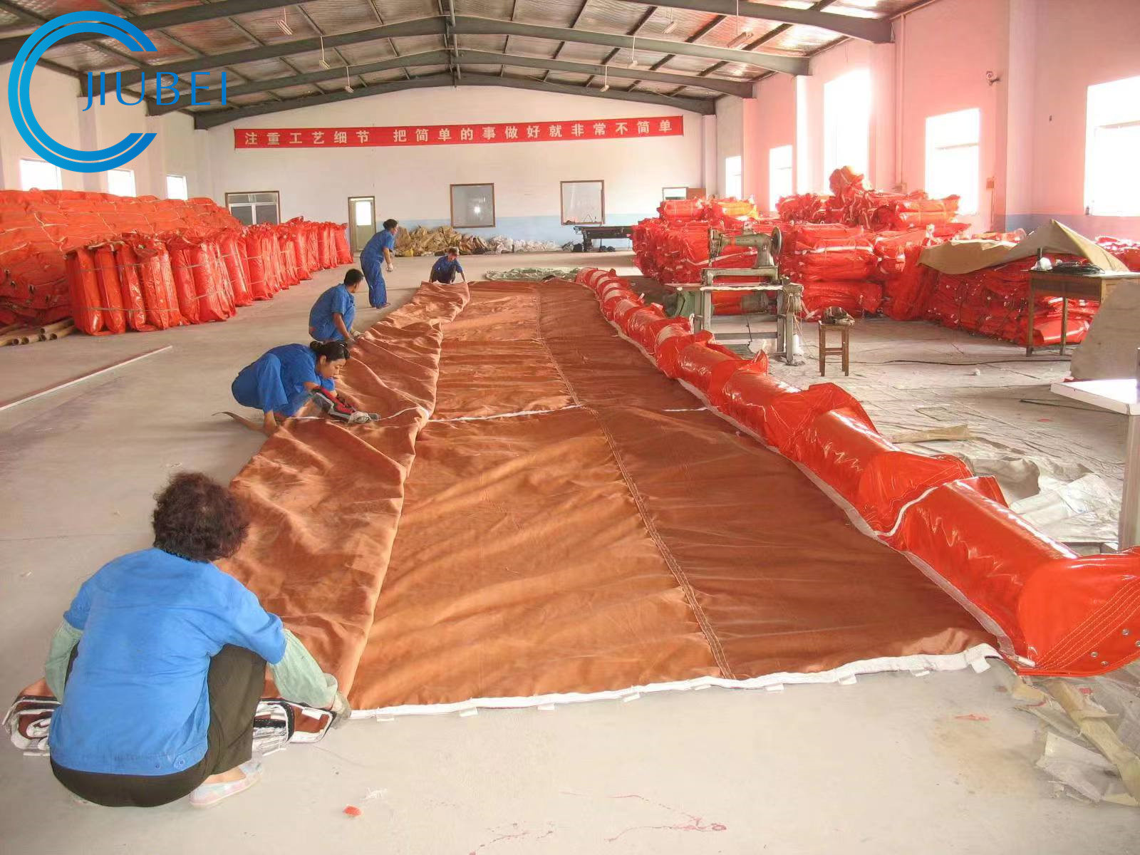 Strong Tensile Silt Curtain With Anti Corrosion Chains For Oil Spill Containment