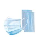 White 3 Ply Disposable Face Mask Antiviral Anti Fog Anti Dust Protective