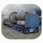Natural Gas Fuel Recycling Waste Tyre into Fuel Oil Pyrolysis Plant 2.6m*6.6m