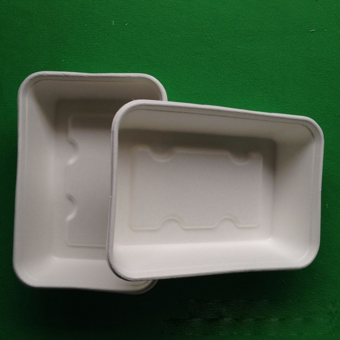 biodegradable eco-friendly tableware sugarcane small oval shaped food tray