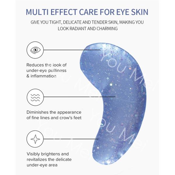 Crystal Collagen Whitening Hydrogel Hyaluronic Acid Eye Mask Patches Anti Wrinkle Gel Pad