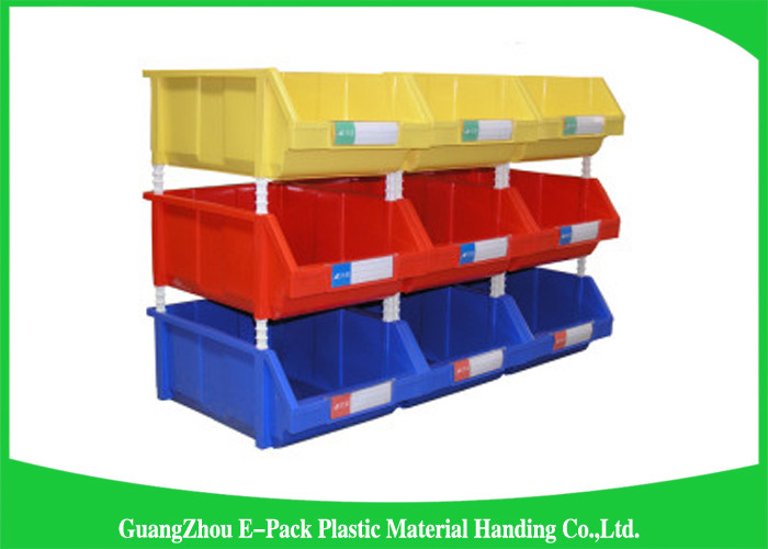 Top Plastic Solid Warehouse Storage Bins Space Saving Long Service Life PE