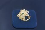 Gold Plated Leopard Diamond Ring 925 Silver Jewelry OEM