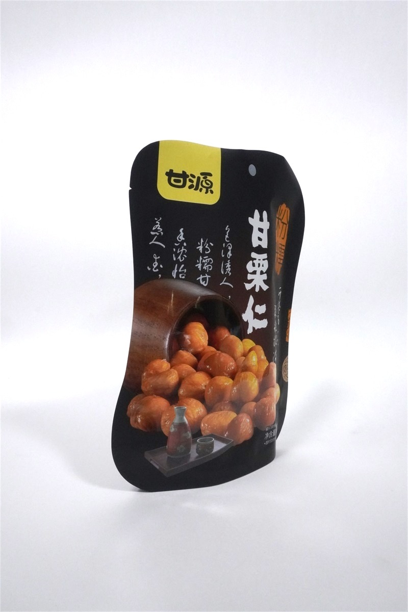 Printing Aluminum Foil Barrier Shape Plastic Laminated Special POS Bag For Nuts