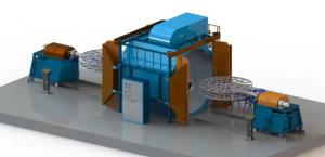 China Automated Flexible Shuttle Rotomolding Machine Reliable wholesale