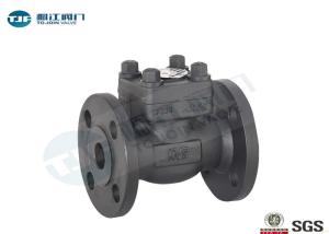 China Forged Steel F304 Non Return Stop Valve , ANSI B 16.5 Flanged Lift Check Valve wholesale