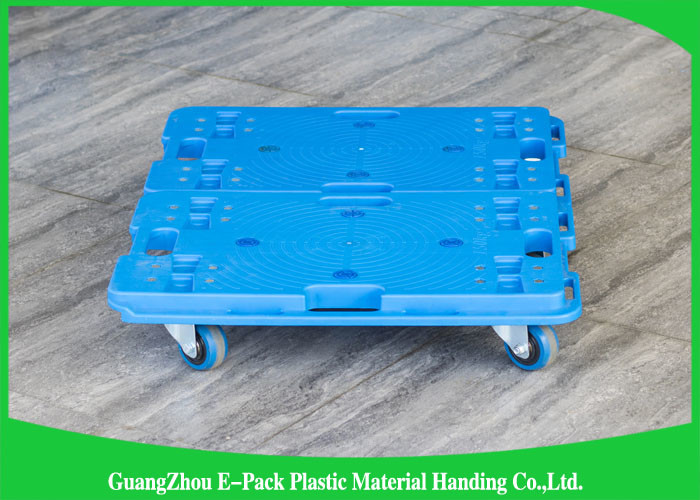 150KG 4 Wheel Cart Dolly For Plastic Crate , Recyclable Heavy Duty Moving Dolly