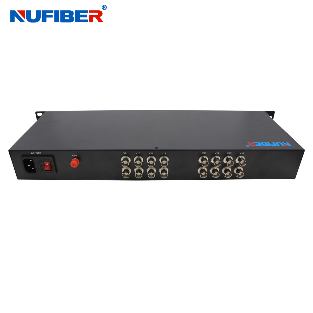 NF-16V-T/R-F20-1080P Fiber Video Converter for HD-CVI/TVI/AHD 16CH 1080P Video Transmission 1310/1550nm 20km FC