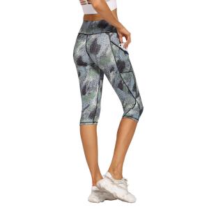 China Senda Sustainable Women Yoga Green Short Length Gym Leggings wholesale