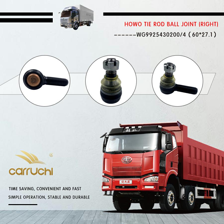 Fast Shipping 30*24 mm Tie Rod End for SINOTRUK HOWO SHACMAN Truck Spare Parts DHL UPS EMS FEDEX Shipping