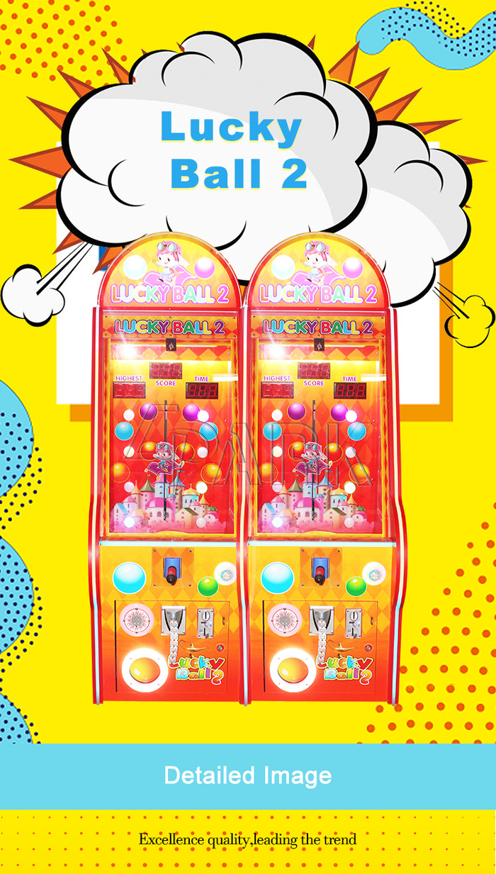 Indoor Coin Operated Redemption Game Machine Children Target Grabing Blow Ball Shooting Ball Game Console