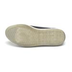Durable Rubber Outsole Black Mens Leather Sneakers