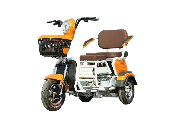 3 Wheels Electric Cargo Motorcycle Foldable Front Rear Drum Brake 60V 800W Power