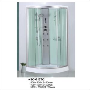 China Professional Bathroom Shower Enclosures Multi functional with Glass Sliding Door wholesale